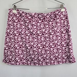 Tranquility by Colorado Clothing pink white floral skort XL